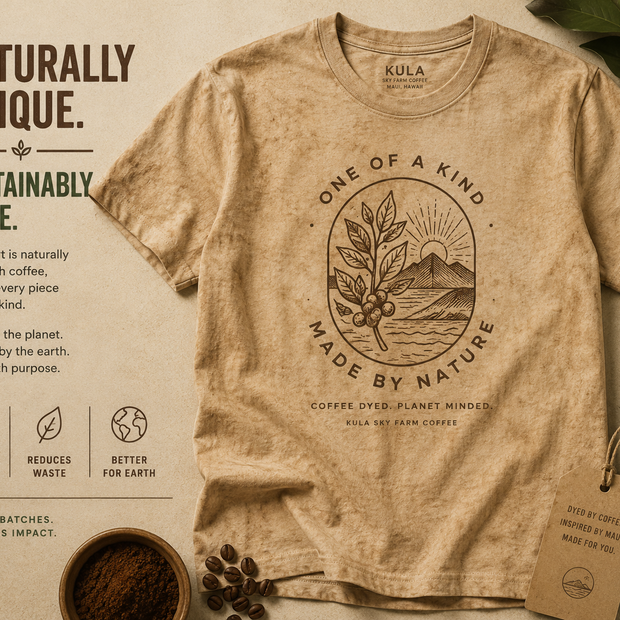 Naturally Coffee Dyed. Sustainably Made. Farmer Supported.